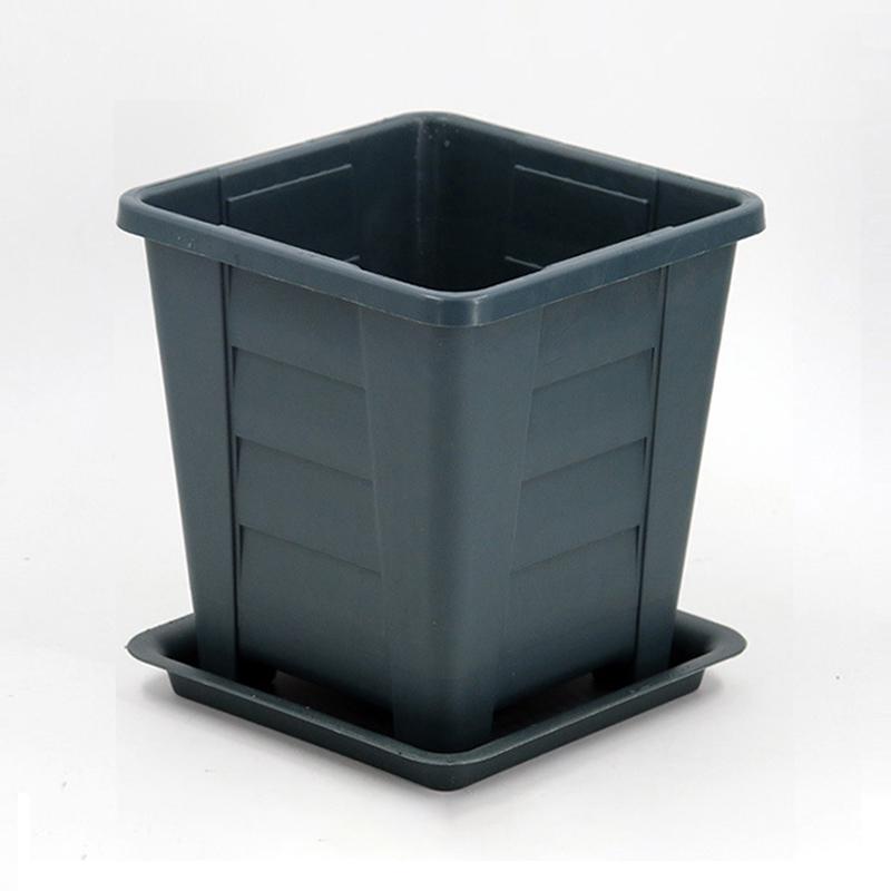 Garden Planter Nursery Square Flower Pot Plant Bowl Bonsai Succulent Basin