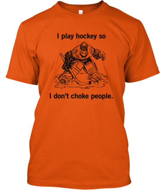 Hockey T-Shirt Tops Tee Size S To 4XL