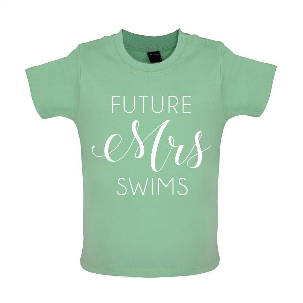 Future Mrs Swims - Baby Kids Boys Girls Unisex T-Shirt / Babygrow - Music Musician Love Fan Pop Teddy 160