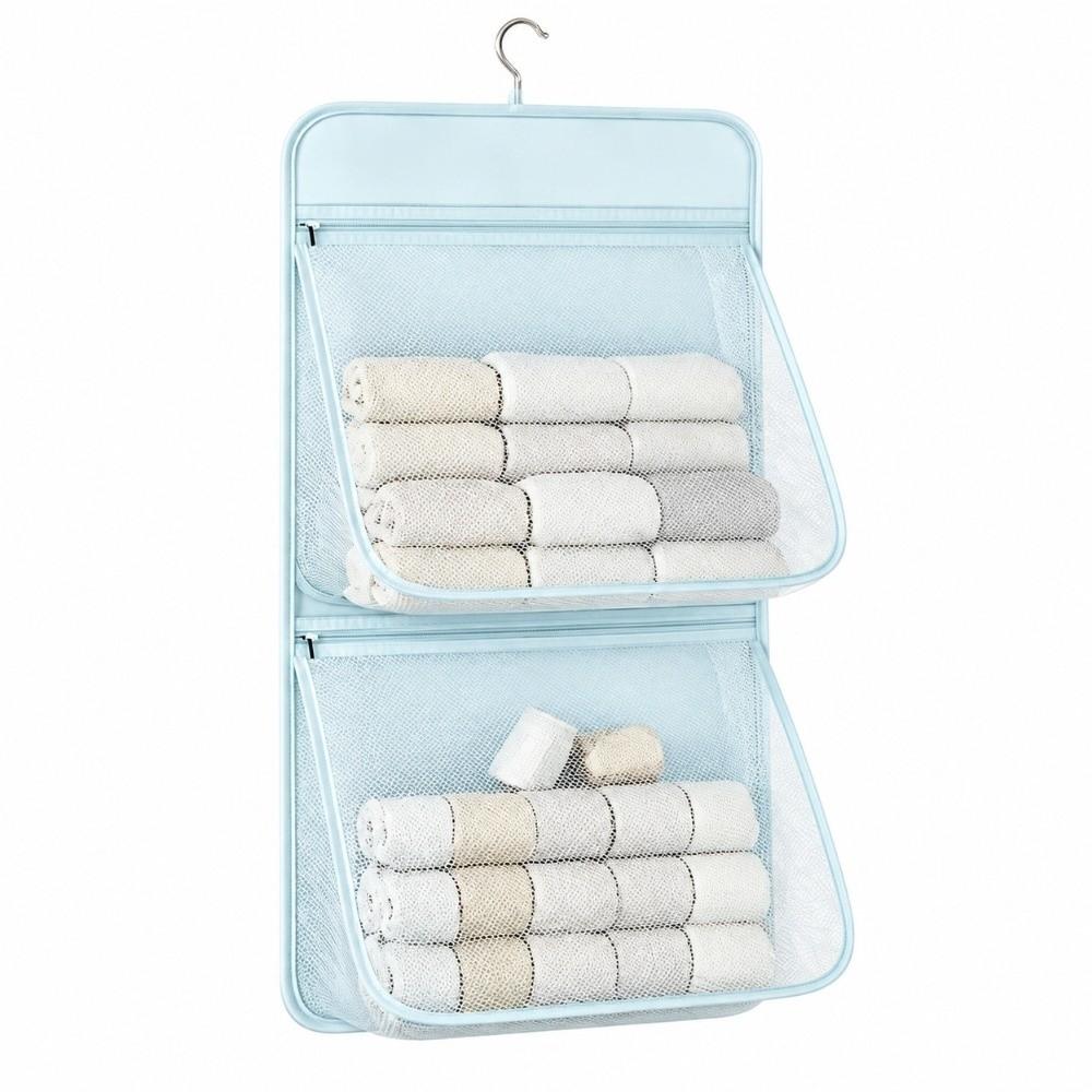 Breathable Hanging Closet Organizer Large Capacity Mesh Storage Bag  Student Dormitories