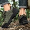Outdoor Hiking Shoes Men Shoes Low-top Thick-soled Anti-slip Breathable Comfortable Men's Shoes Lace-up Casual Sports Shoes Men
