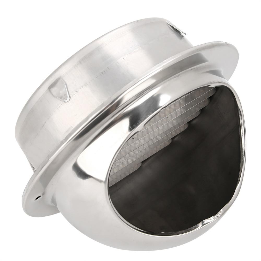 304 Stainless Steel Exhaust Air Vent Cover 5.9in Dryer Vent Hood Durable Wall Vent Grille Bathroom