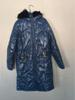 European & American Mid-Length Shiny PU Fur Collar Slim Fit Cotton Jacket 2024 - Fashionable, Warm Coat for Women.