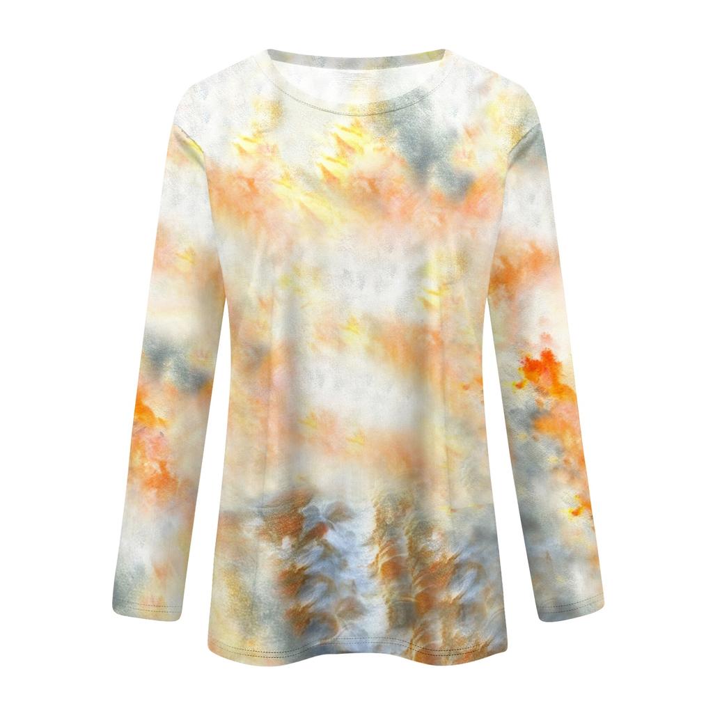 Women's Long-sleeved Loose-necked Halloween Print Casual Top, Suitable for Holiday Parties
