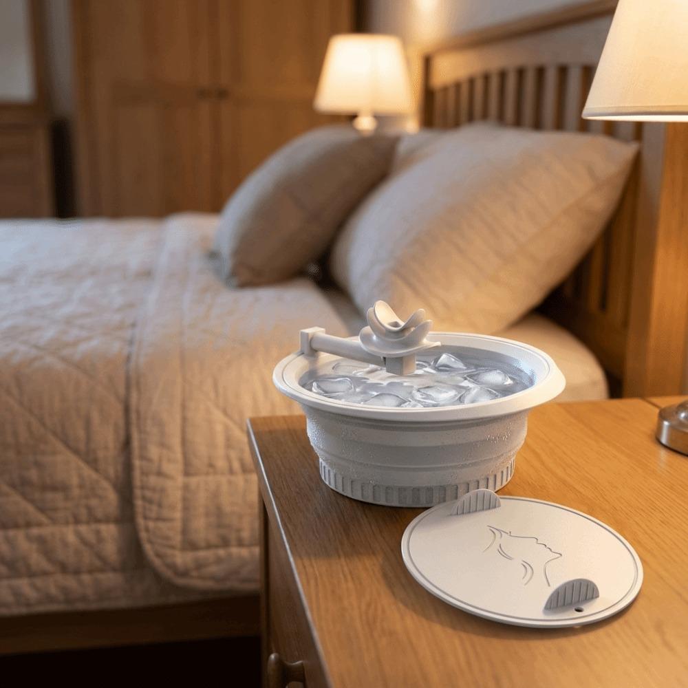 Skin Tightening Breathing Ice Folding Basin Silicone Ice Pack Device  Beauty Tool