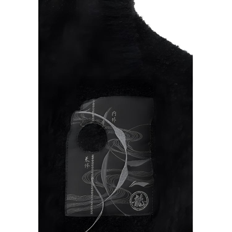 Li Ning X Jackie Chan Kollaboration Kung Fu Serie Einfacher Lässiger Lockerer Pullover Warmer Pullover Herrenpullover Schwarz AMBU281-2