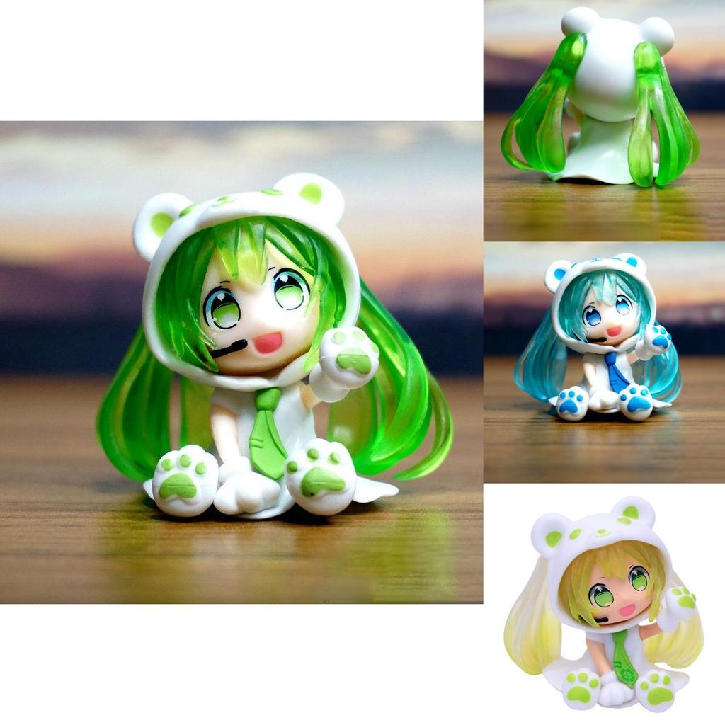 Q Version Hatsune Miku PVC Figur Modell Spielzeug Hochdetailliertes Sammlerstück für Anime-Fans