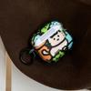 Cartoon Cute Graffiti Cat Clear Soft Tpu Earphone Case For AirPods 1 2 3 4 Pro 2 Pro 3 With Shockproof Protection Case