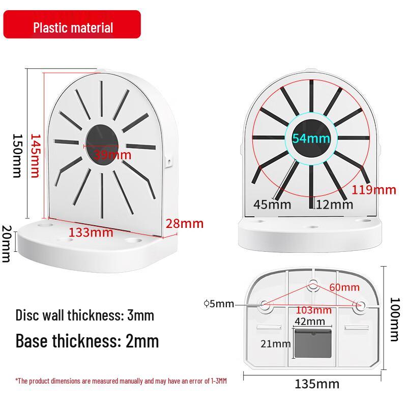 Universal Aluminum Dome Camera Wall Mount Bracket