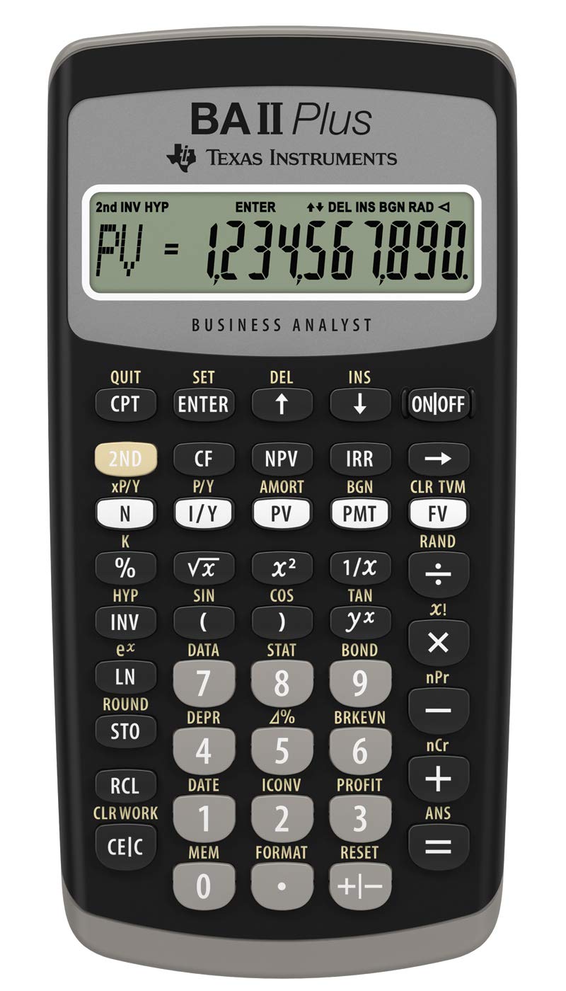 

boonnapa shop Texas Instruments BA II Plus Financial Calculator [Imported]