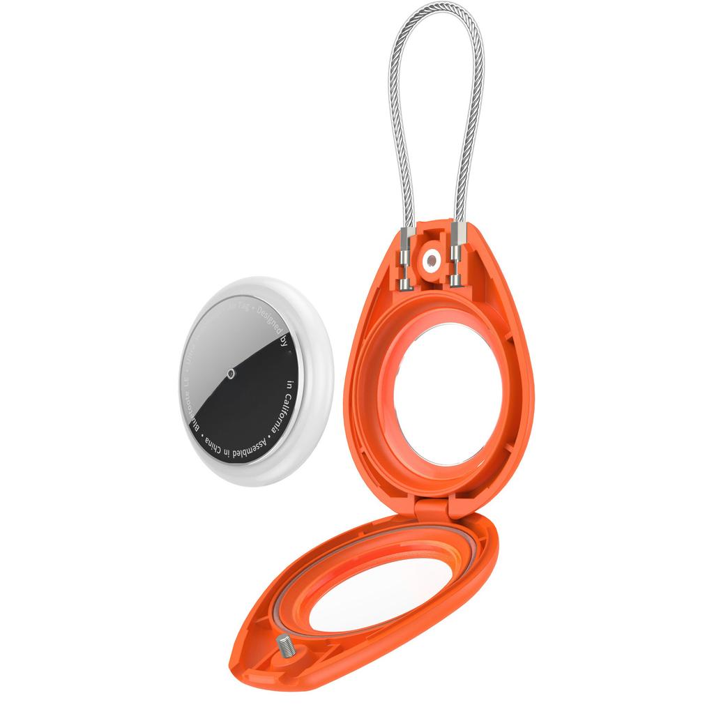 CP27 For Apple AirTag Protective Case Clear PC Full Coverage Anti-Loss Tracking Device Cover