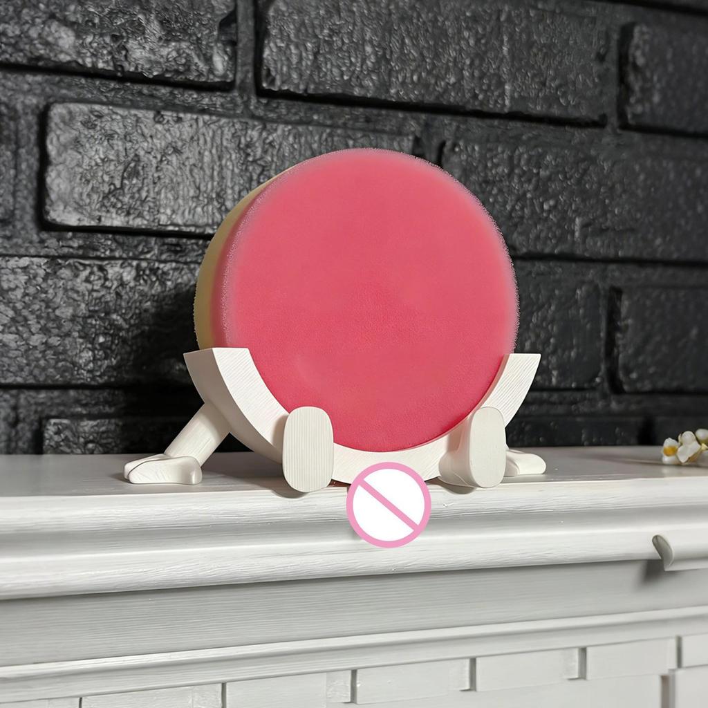 Sponge Holder for Sink Funny Pee Design Rack Space-Saving Sink Dish Sponge Stand for Home Bathroom Toilet Counter Apartment Wet