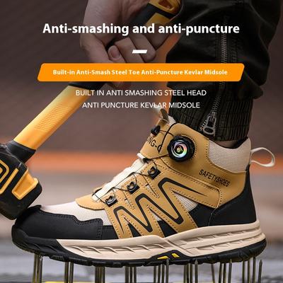 Safety Boots Men Work Indestructible Shoes Sneakers Steel Toe Protective Boots Anti-smash Anti-puncture Work Boots