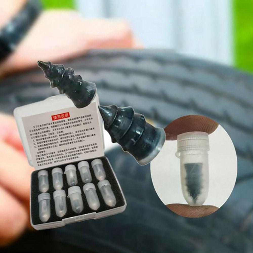 10Pcs Rubber Tire Repair Nail Big Small Size Vacuum Tyre Nails  Car Motorcycle Truck Scooter Bike