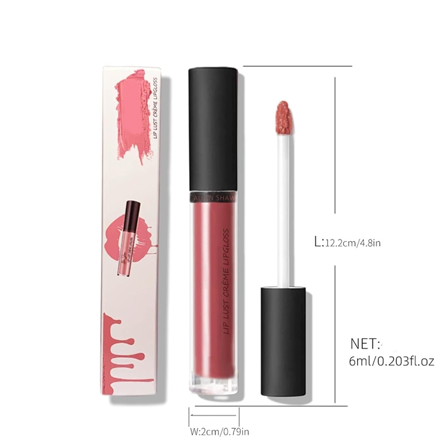 

Lipstick, 12 Colors Cream Texture Lipstick, Creamy Texture, Light and Non-sticky, Highly Moisturizing, Non-sticky, Non-fading, Suitable for Women A1