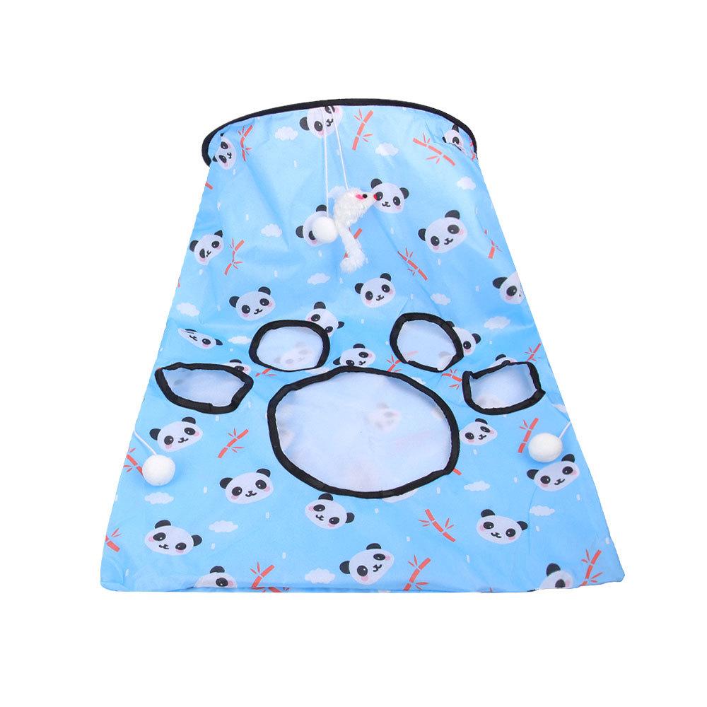 Cat Toys Drill Bag Sound Self-Hi Unstuffing Artifact Cat Tunnel Foldable Sound Paper Bite Resistant Hairball Pet Toy Supplies S