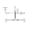 12v 40a High Power Car Light Wiring Harness 1-to-2 Pure Copper Cable Set With Switch For Led Spotlights