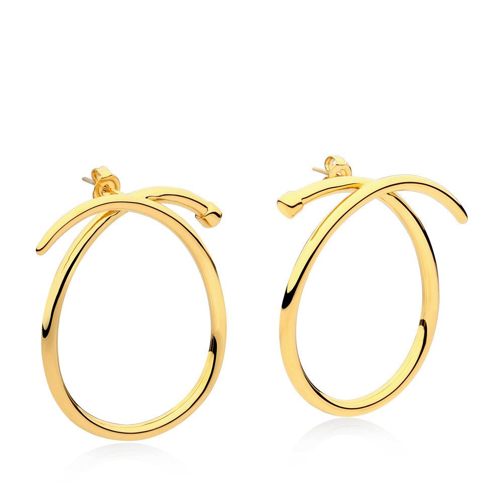 Internet celebrity jewelry stall new earrings European and American circles exaggerated earrings niche temperament Internet celebrity earrings