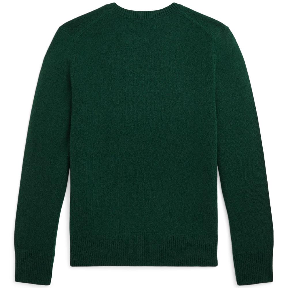 Polo Ralph Lauren Sweater FW24 Logo Embroidered Crew Neck Pullover Long Sleeve Kids sweater Academy-Green CWPOSWEY6820527-300