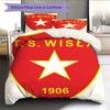 Wisła Poster Bedding Quilt Set Quilt Cover Pillowcase Home Decoration Birthday Gift (1 * Duvet Cover + 2 * Pillowcase, Without Core)