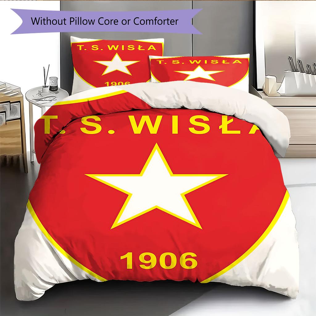 Wisła Poster Bedding Quilt Set Quilt Cover Pillowcase Home Decoration Birthday Gift (1 * Duvet Cover + 2 * Pillowcase, Without Core)