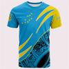 Tuvalu Men's T-shirts Casual Loose Round Neck TV National Flag Short Sleeve Tees Tops Clothing Oversized Tee Shirts Streetwear