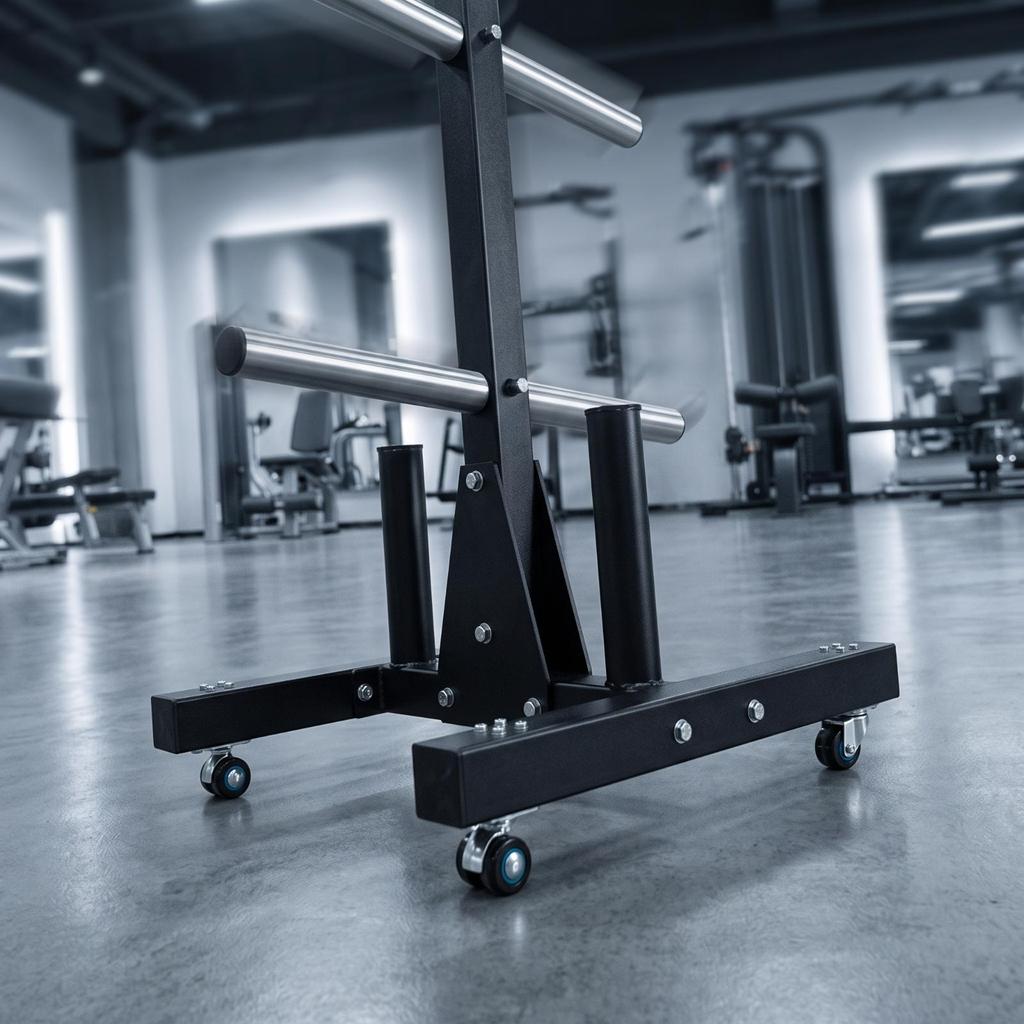 Barbell Plate Storage Rack Universal Weight Safeguarding for Home Gym
