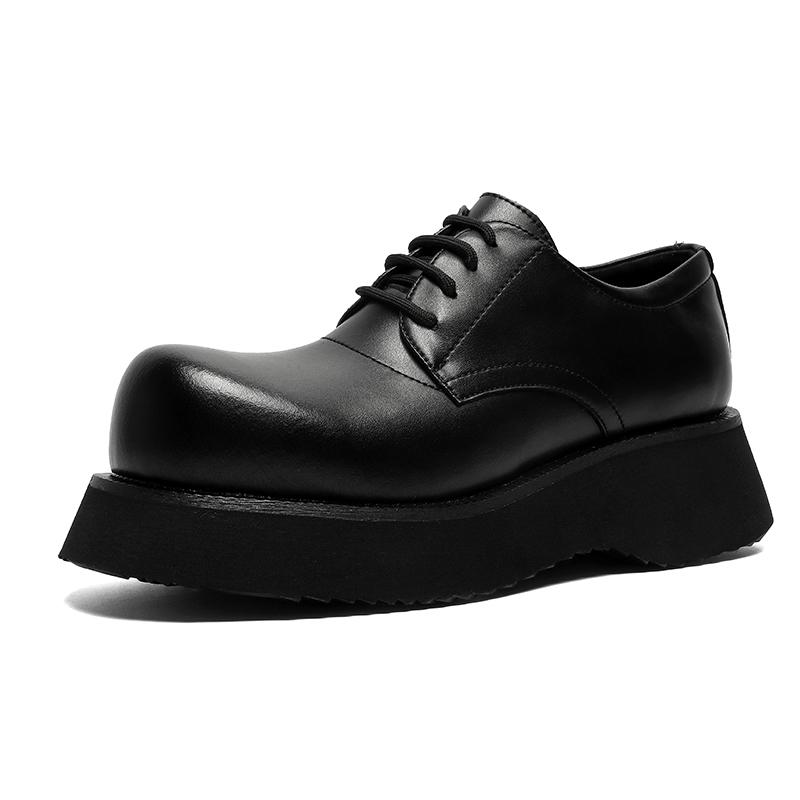 Thick Bottom Mens Dress Shoes Street Style Men's Formal Oxford Shoes for Men Elegant Casual Footwear Social Male Elevator Shoes