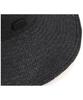 Summer Black Round Panama Hat