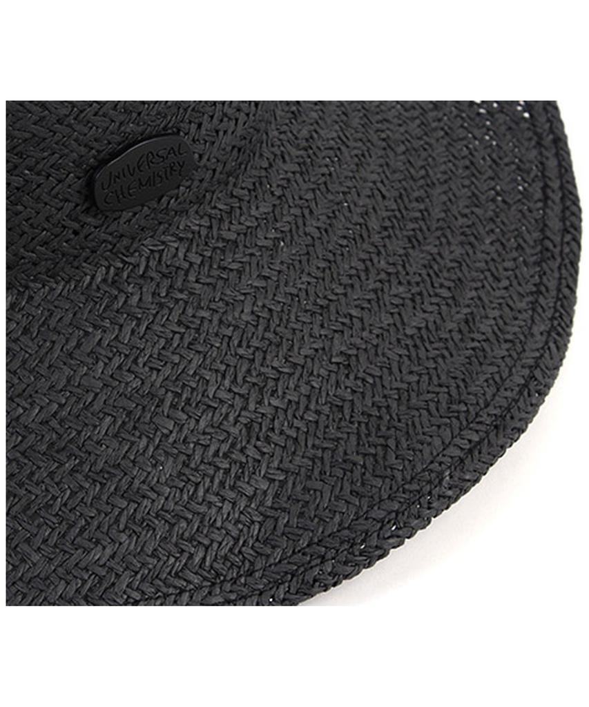 Summer Black Round Panama Hat