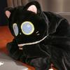 Não Tóxico Novo Gato Preto Adorável Pelúcia Macia Manto Dinossauro Capa Desenho Animado Manta de Coral Fleece Ar Presentes de Aniversário Dia dos Namorados