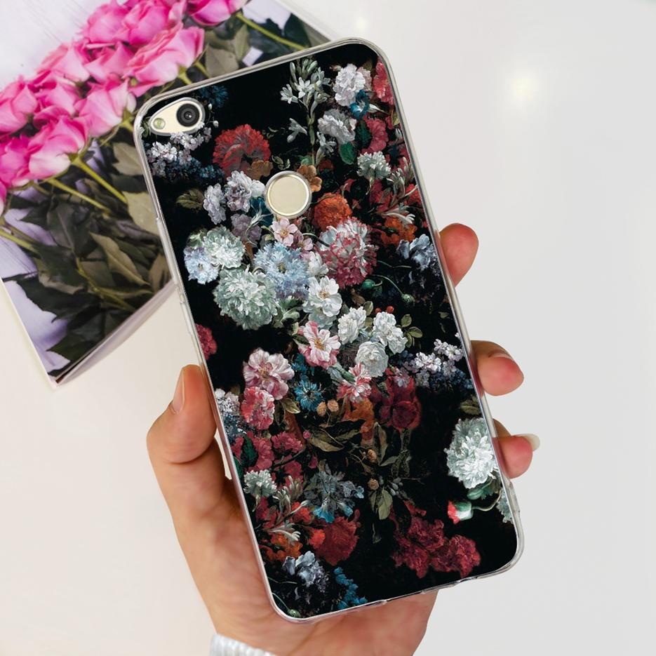 For Huawei P8 Lite 2017 Case Honor 8 Lite Luxury Painted Cover Clear Silicone Soft TPU Phone Case For Huawei GR3 2017 Back Cover