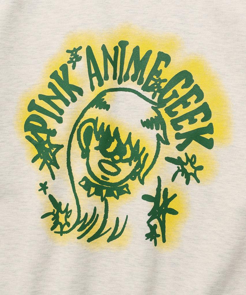 NICEGHOSTCLUB Pink Anime Geek Sweatshirts_Oatmeal(Ng2Efum449A)