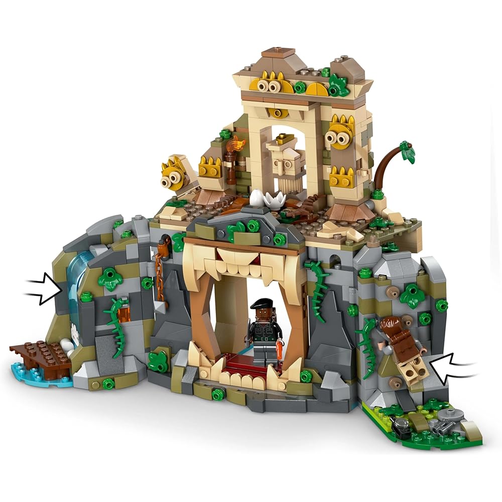 LEGO Jurassic World Spinosaurus and Quetzalcoatlus Aerial Mission Building Toy for Kids Ages 8-10