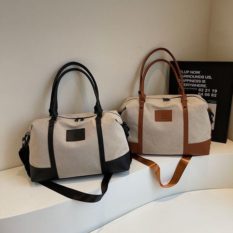 Women's Large Capacity Canvas Tote for Travel & Fitness