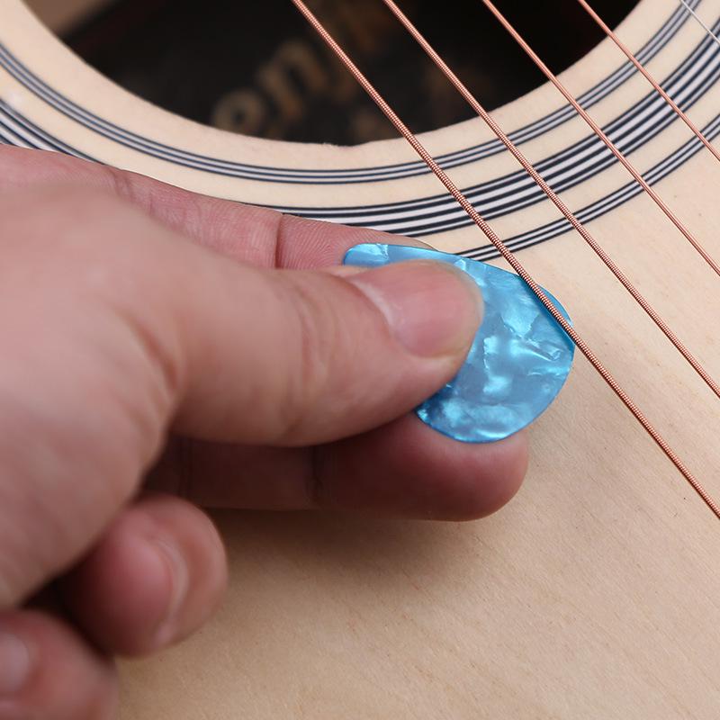 Celluloid Wood Folk Guitar Picks for Strumming