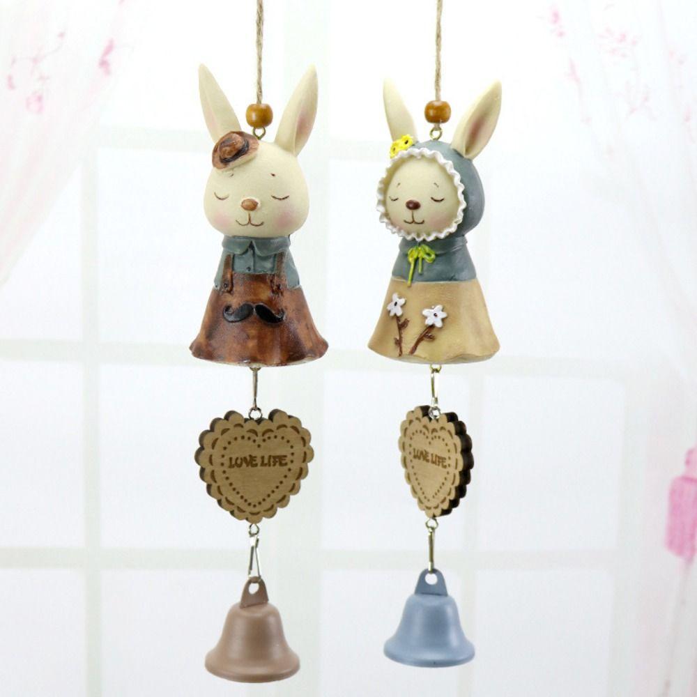 

Cartoon Rabbit Wind Chimes Handmade Cartoon Door Ornament Fashion Rabbit Pendant Bedroom Boy