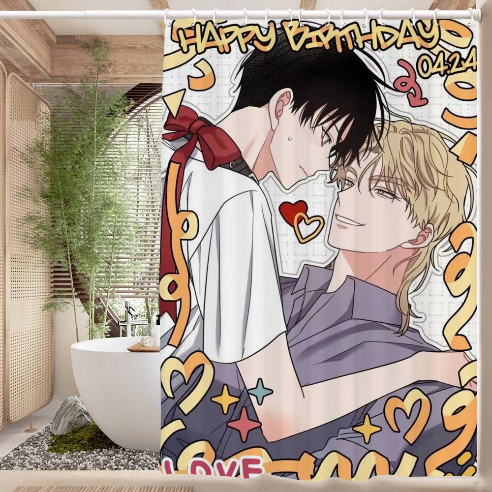 Ebbe in der Dämmerung Anime Duschvorhang - Wasserabweisend und auslaufsicher, Schimmel- und Mehltauresistent für