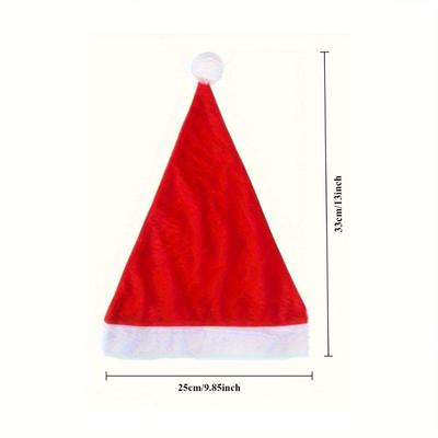 10 Santa Hats, Adult Christmas Hats, Holiday Christmas Hats, Christmas Hats
