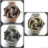 Luffy Franky Robin Pirate Japan Cartoon Animation Kid Finger Ring Watch Quartz Straw Hat Jewelry Gift Adjustable Silver Bronze Copper
