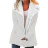 Women's Lapel Sherpa Lined Denim Jacket Straight Fit Urban Style Warm Fleece Winter Outer Coat