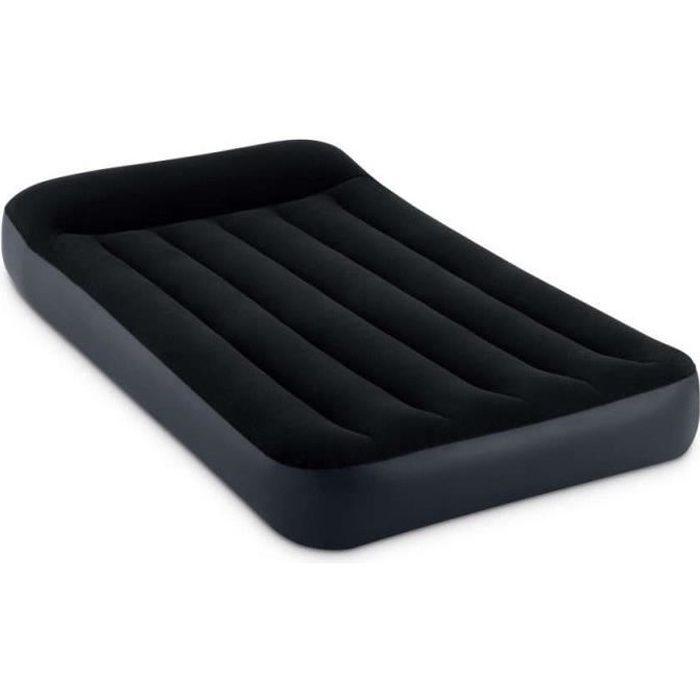 Matelas Pneumatique - Intex - Pillow Rest Classic - 99 X 191 Cm - PVC Noir - 1 Place