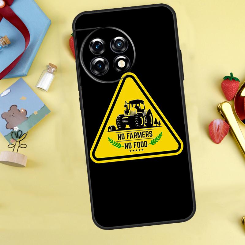 

No Farmers No Food Case For OnePlus 15 13 12 11 10 9 13T 13R 12R 10R 10T 8T Nord 5 CE 4 3 2 Lite N20 N30 Cover OnePlus Nord CE5