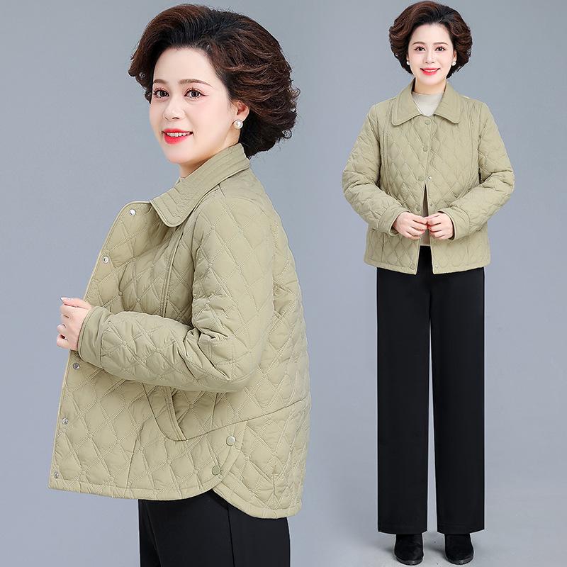 Spring Cotton Jacket for Middle-aged Women: Stylish, Lightweight, Short Padded Outerwear for Autumn/Winter 2026