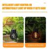 KDULIT Solar Outdoor Flame Effect Hanging Lantern Out Waterproof Garden Courtyard Terrace Decoration Atmosphere Pendant Light