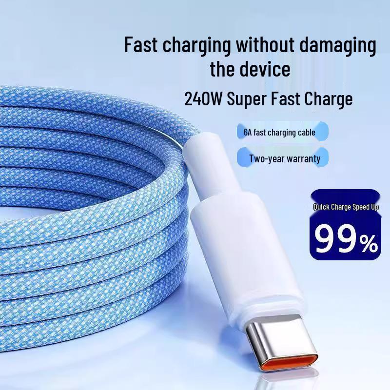 120W Fast Charging Cable for Apple, Huawei, Honor, Vivo, Xiaomi - Compatible with iPhone 15 and More