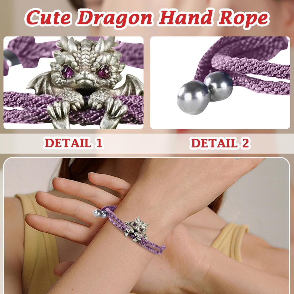 Süßes Drachenarmband, verstellbares Drachenarmband, Tierschmuck, kreatives Drachenkugel-Talisman-Armband