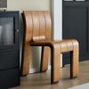 Wooden Dining Chair Nordic Modern Living Room Chair Aesthetic Decorative Backrest Chairs Luxury Single Person Interior Chairs