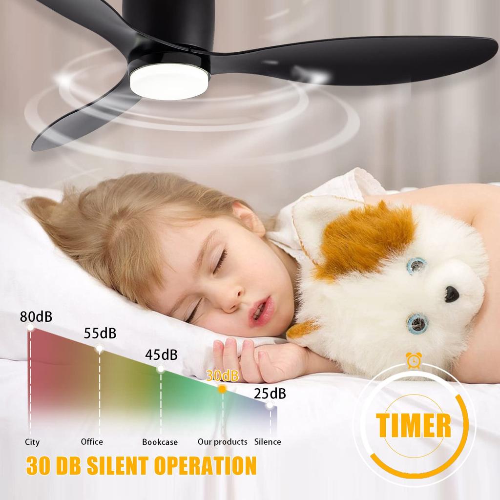 Minimalistischer Deckenventilator DC-Motor 6 Geschwindigkeiten Deckenventilator Licht Mit Fernbedienung Modernes Schlafzimmer Haushaltslicht Dekoration