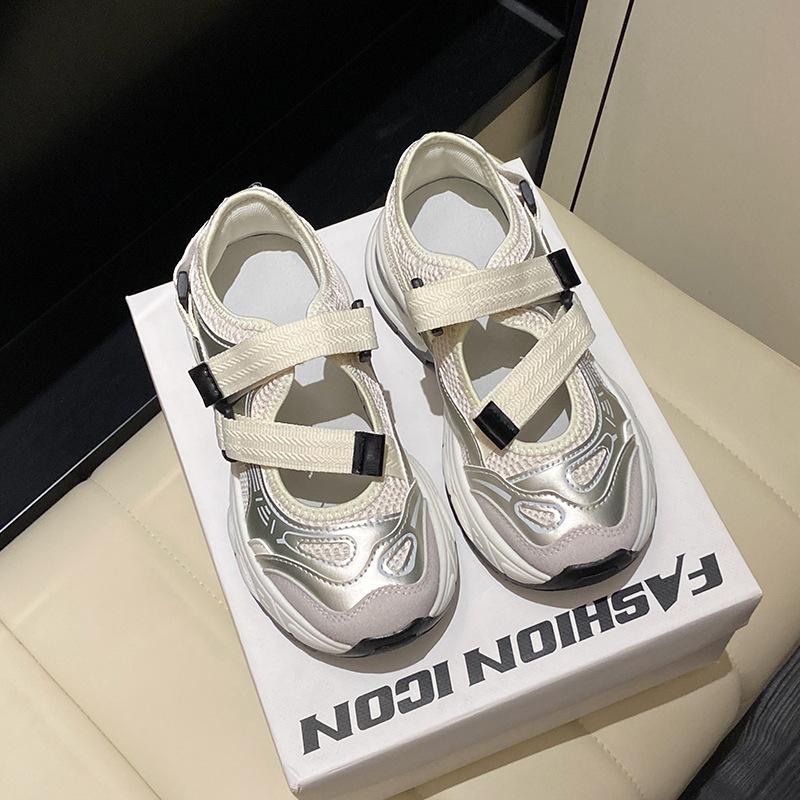 

ins tide 2025 summer new breathable dad shoes platform Korean version casual shoes hollow versatile sports shoes BS121 35